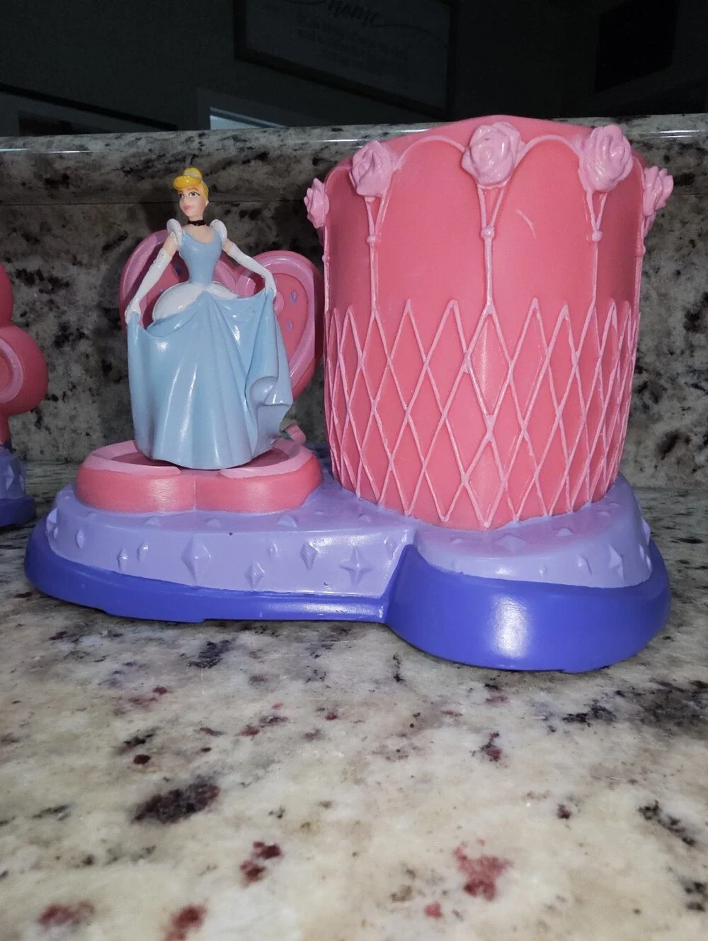 90s Disney Princess Desk Accessories Pencil Holder Drawers Plastic